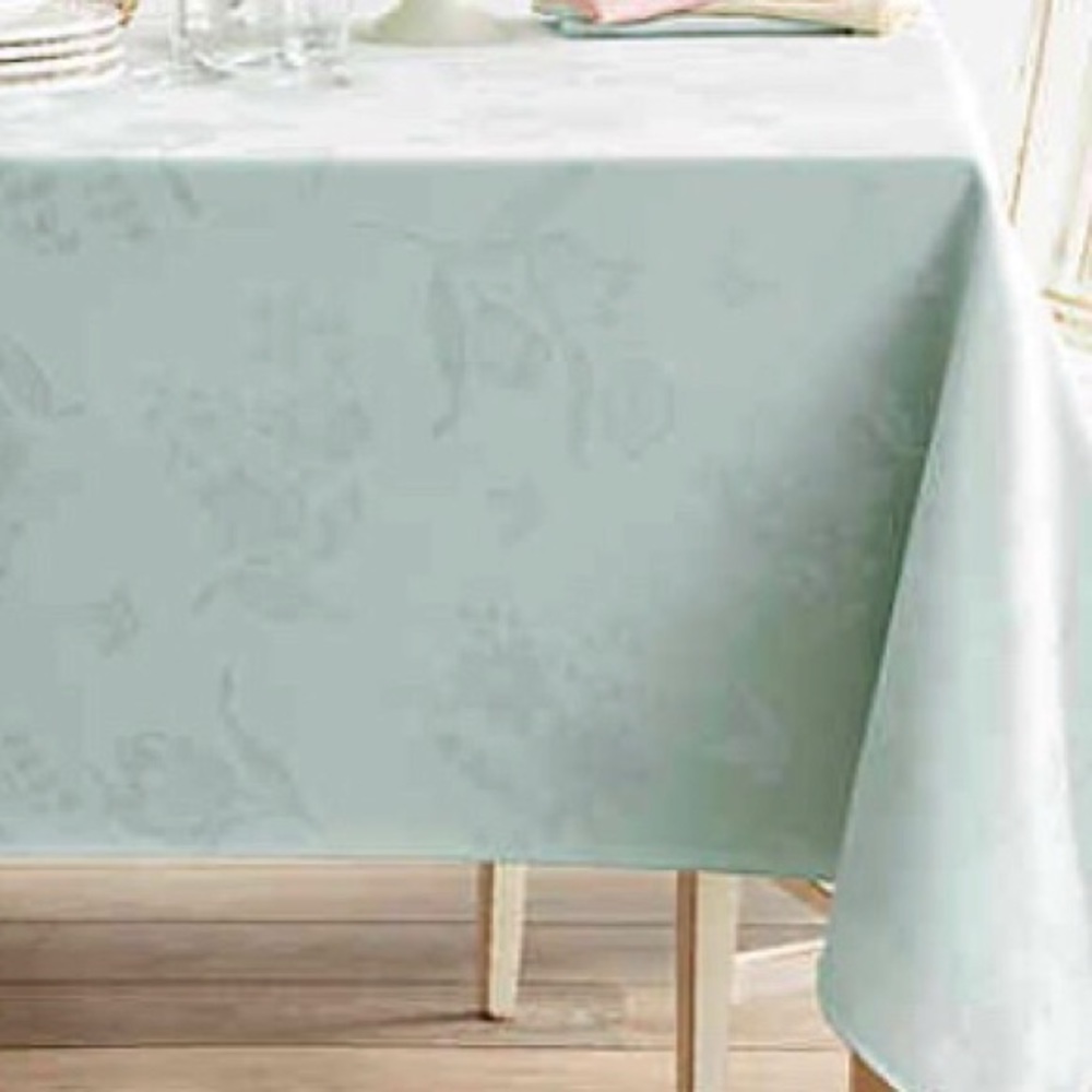 SPRING EASTER Tablecloth Pastel Green 60” X 84”
